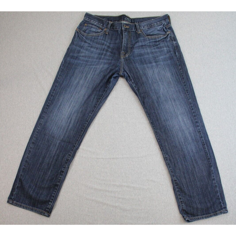 Lucky Brand Jeans Mens 34 x 30 Blue Cotton Blend Stretch 221 Original Straight‎
